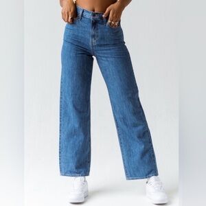 Levis high waisted straight jeans